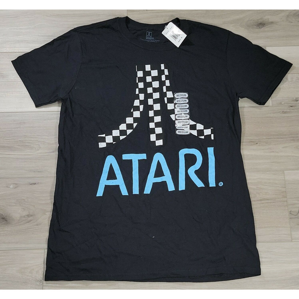 Atari Mens Graphic T-Shirt Black Medium New